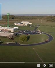 Aerial view of research location 