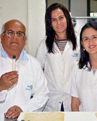 Atanu Biswas with Embrapa researchers