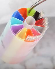 semen straws stored in a goblet in a liquid nitrogen tank